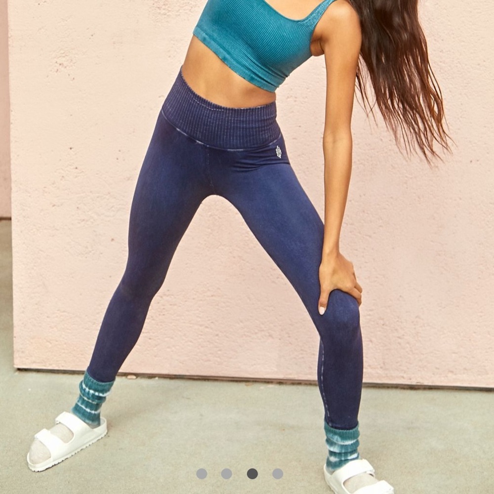 Free People High-Rise 7/8 Length Good Karma Leggings
